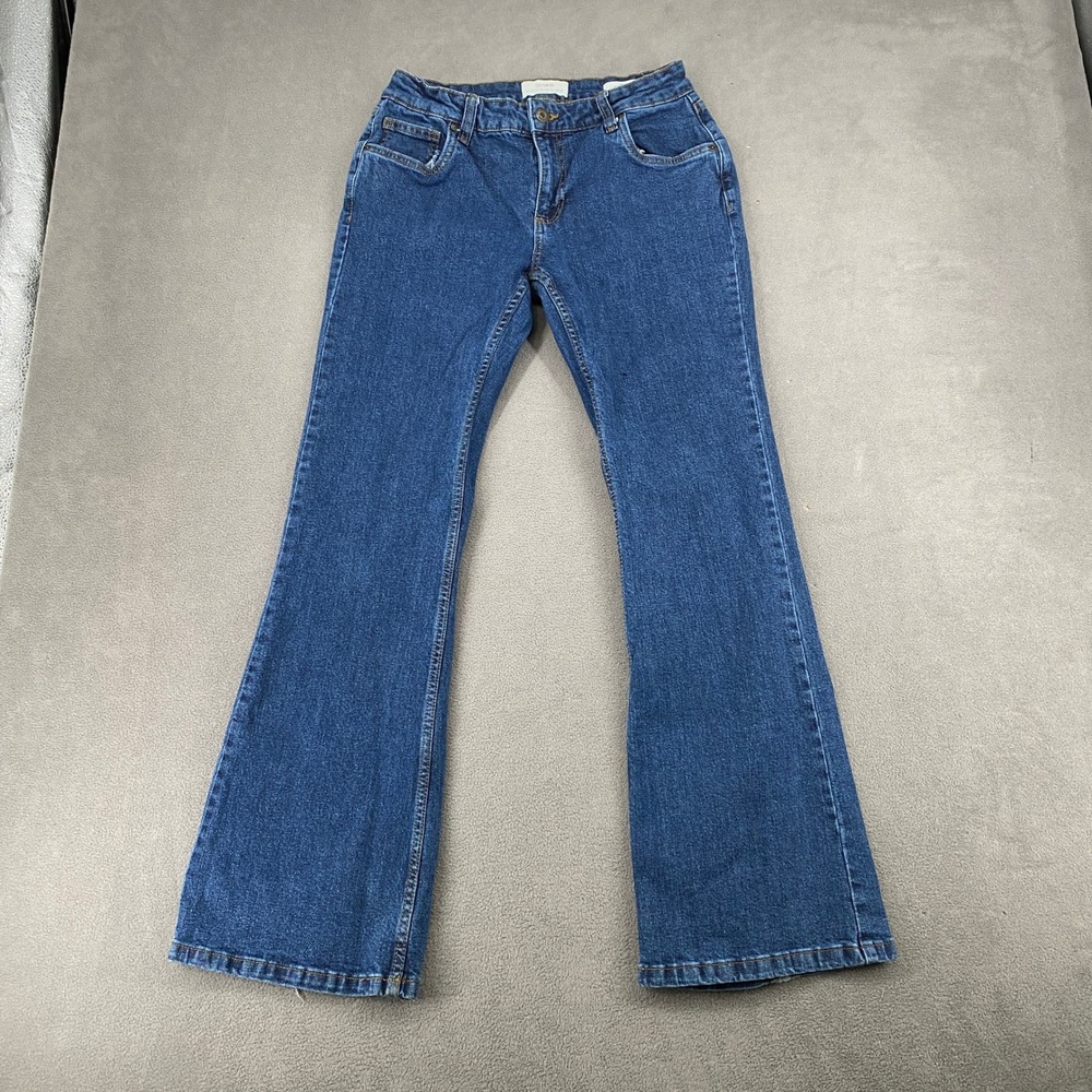 Cotton On Low Rise Bootcut Jeans Blue Medium Wash Y2K Flared Denim Size 6 US